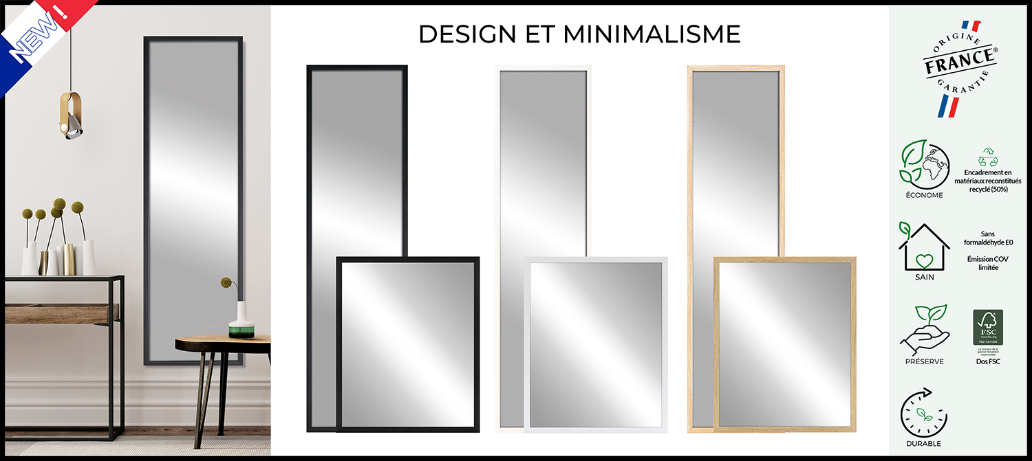 Miroir precious design et minimalisme