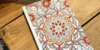 Carnet mandala colorié