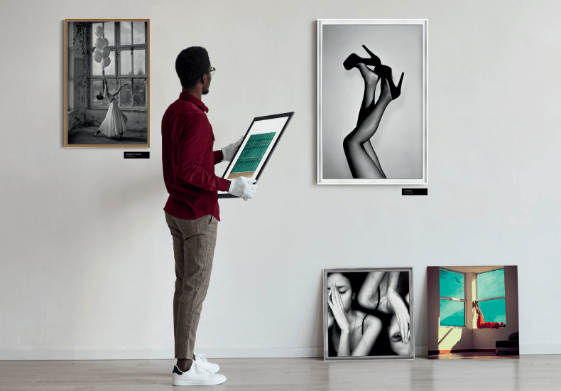 Fixation des tirages d'art Pixopolitan